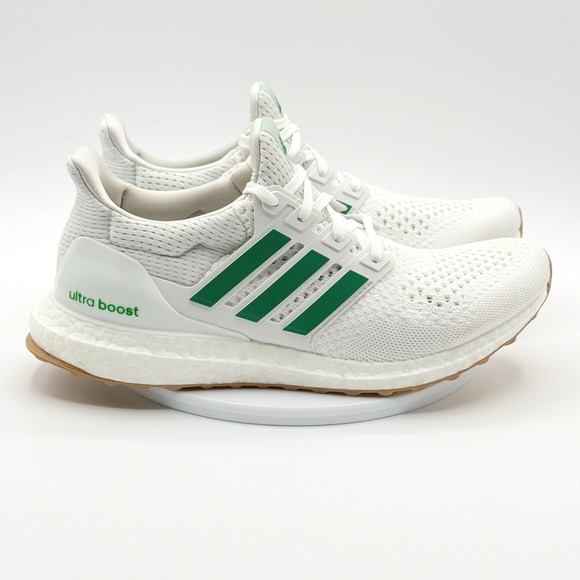 Adidas Ultraboost 1.0 Running Shoes Size 9 Womens White Green Gum JH2910 - Picture 4 of 10